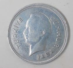 Nümismatik -İnönü Gümüş 1 Lira 1940