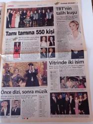 Milliyet Yılbaşı Ekranı Gazetesi - 31 Aralık 2003 - Bir Mehmet Ali Erbil Klasiği - Alişan - Seren Serengil - Okan Bayülgen - Beyaz - Kadir Çöpdemir