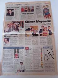 Milliyet Yılbaşı Ekranı Gazetesi - 31 Aralık 2003 - Bir Mehmet Ali Erbil Klasiği - Alişan - Seren Serengil - Okan Bayülgen - Beyaz - Kadir Çöpdemir