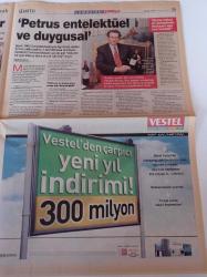 Milliyet Cumartesi Gazetesi - 14 Aralık 2002 - Elvis Presley'in Türk Hayranlarından Elvis'e Doğum Günü Partisi- Yavuz Bingöl - Şarapların Kralı Petrus'un Üreticisi Christian Moueix