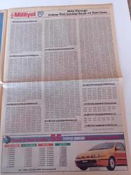 Milliyet Milli Piyango Gazetesi - 1 Ocak 1998 - Berna Laçin Fotoğrafı - Akrep Nalan - Oscarlı Film Affedilemeyen- Baskül Ailesi - Yılbaşı Özel Çekilişi