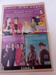 Milliyet Milli Piyango Gazetesi - 1 Ocak 1998 - Berna Laçin Fotoğrafı - Akrep Nalan - Oscarlı Film Affedilemeyen- Baskül Ailesi - Yılbaşı Özel Çekilişi