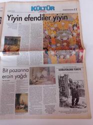Milliyet Pazar Gazetesi - 6 Eylül 1998 - Bir Pazarına Eroin Yağdı - Demir Bakire İstanbul'da - Lezbiyen Taklidi Yapan Erkekler - İlk Tango - Demet Şener