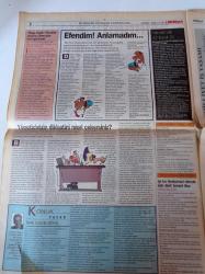 Milliyet İş Yaşamı Ve İnsan Kaynakları Gazetesi - 8 Mart 1998 - Sayı 66 - Bilim Adamları Dönüyor Tersine Beyin Göçü Başladı - Ali Nesin Fotoğrafı - Beşeri Sermaye Hareketliliği - Doktor Uğur Tandoğan