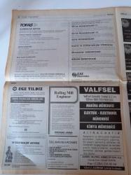 Milliyet İş Yaşamı Ve İnsan Kaynakları Gazetesi - 8 Mart 1998 - Sayı 66 - Bilim Adamları Dönüyor Tersine Beyin Göçü Başladı - Ali Nesin Fotoğrafı - Beşeri Sermaye Hareketliliği - Doktor Uğur Tandoğan