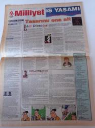 Milliyet İş Yaşamı Ve İnsan Kaynakları Gazetesi - 8 Mart 1998 - Sayı 66 - Bilim Adamları Dönüyor Tersine Beyin Göçü Başladı - Ali Nesin Fotoğrafı - Beşeri Sermaye Hareketliliği - Doktor Uğur Tandoğan