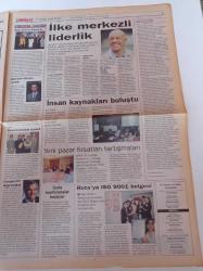 Milliyet İş Yaşamı Ve İnsan Kaynakları Gazetesi - 17 Mayıs 1998 - Sayı 76 - Kalitede 2000 Projesi - Kültür Gezisi Tutkunlarına Fest Travel - İlke Merkezli Liderlik - Faruk Pekin