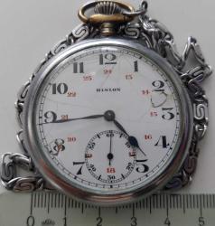 İSVİÇRE HISLON MARKA ORİJİNAL ANTİK KURMALI MUHTEŞEM BAKIMLI PORSELEN KADRAN KÖSTEKLİ AKTİF CEP SAATİ H1SS2 NADİR