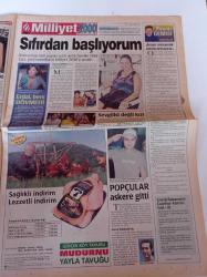 Milliyet 2000 Gazetesi - Hülya Avşar Perşembe Geceleri Evde Yasin Okurum - Sil Baştan Sibel Can - Harvard'dan Sanal Davet - Deniz Akkaya Erdal Acar Beni Dövmedi