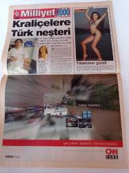 Milliyet 2000 Gazetesi - Hülya Avşar Perşembe Geceleri Evde Yasin Okurum - Sil Baştan Sibel Can - Harvard'dan Sanal Davet - Deniz Akkaya Erdal Acar Beni Dövmedi