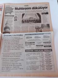 Milliyet 2000 Gazetesi - 30 Haziran 2000 - Hülya Avşar Fotoğrafı - Seks Kölesi Çocuklar - Süleymaniye Camii Dökülüyor Ödenek Ayıbı - Bruce Willis - Mine Çayırlıoğlu