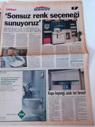 Milliyet Konut Gazetesi - 1998 - Bu Evler Çok Akıllı - Tek Yapı A.Ş.'nin Sahibi Ali Candan Büyükçelen- Hazır Beton Kaliteyi Arttırdı -Kötülerin Evleri Loş Olur