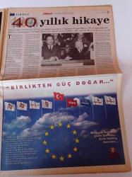 Milliyet Ekonomi Helsinki Zirvesi Gazetesi - 10 Aralık 1999 - Kopenhag Kriterleri-Avrupa'da Büyük Final- Sabancı Holding Başkanı Sakıp Sabancı - Avrupa Birliği Komisyonu Üyesi Günther Verheugen- Devlet Bakanı Recep Önal