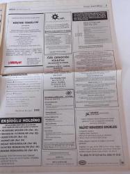 Milliyet İş Yaşamı Ve İnsan Kaynakları Gazetesi - 11 Nisan 1999 - Sayı 123 - Toplam Kalite Yönetimi Felsefesi Yaygınlaşıyor - Yeni Neslin İdolleri - Vedat Akman - Artema'ya TSE ISO EN 14001 Belgesi