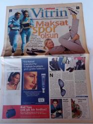 Milliyet Vitrin Gazetesi - 6 Kasım 1999 - Sayı 154 - Sabah Şekeri Umut Sezgin Fotoğrafı - Maksat Spor Olsun - Dijital Ortamda Gerçek Ötesi Sevgi - DVD Teknolojisi Gelişiyor - Galata Kulesi