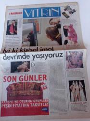 Milliyet Vitrin Gazetesi - 6 Şubat 1999 - Sayı 115 - Mezdeke Grubu Fotoğrafı - İyi Ki Kişisel İmaj Devrinde Yaşıyoruz - GAP O Kadar Güzel Ki - Murat Pilevneli - Yarış Heyecanı