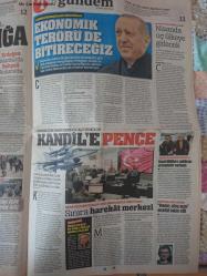 Türkiye Gazetesi,31 Mart 2019,Recep Tayyip Erdoğan,Murat Karayılan,Ümit Öztürk,İpek Soylu,Diagne,Beşiktaş,Ali Koç,Ozan Tufan,Tolgay Arslan,Trabzonspor,Messi,Taha Akgül