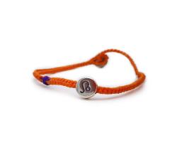 Aslan Burcu Turuncu renk ipli Bayblonia Bileklik