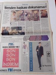 Milliyet Vitrin Gazetesi - 27 Mart 1999 - Sayı 122 - En Güzel Yatırımcı Çarkıfelek Hostesi Doğa Bekleriz Fotoğrafı - Dedikodu Ve Tasarruf - Muhteşem Sarıkamış - DKNY