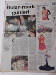 Milliyet Vitrin Gazetesi - 27 Mart 1999 - Sayı 122 - En Güzel Yatırımcı Çarkıfelek Hostesi Doğa Bekleriz Fotoğrafı - Dedikodu Ve Tasarruf - Muhteşem Sarıkamış - DKNY