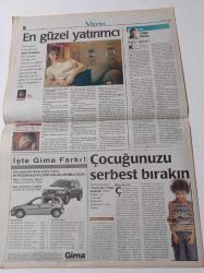 Milliyet Vitrin Gazetesi - 27 Mart 1999 - Sayı 122 - En Güzel Yatırımcı Çarkıfelek Hostesi Doğa Bekleriz Fotoğrafı - Dedikodu Ve Tasarruf - Muhteşem Sarıkamış - DKNY