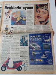 Milliyet Vitrin Gazetesi - 20 Mart 1999 - Sayı 121 - Haber Spikeri Didem Aslan Fotoğrafı - Makyajsız Çıplak Gibiyim- Japon Hint Savaşı - Motor Keyfi - Yakışıklı Çıtır İş Başında