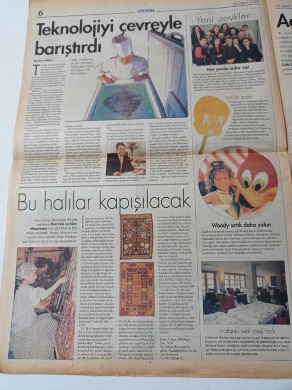 Milliyet Vitrin Gazetesi 20 Mart 1999 Sayı 121 Haber Spikeri  