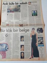 Milliyet Vitrin Gazetesi - 20 Mart 1999 - Sayı 121 - Haber Spikeri Didem Aslan Fotoğrafı - Makyajsız Çıplak Gibiyim- Japon Hint Savaşı - Motor Keyfi - Yakışıklı Çıtır İş Başında