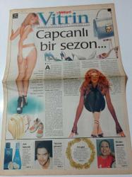 Milliyet Vitrin Gazetesi - 3 Nisan 1999 - Sayı 123 - Defne Joy Foster - Beyazıt Öztürk - İkinci Türk Pırlanta Mücevher Tasarım Yarışması - Valentino