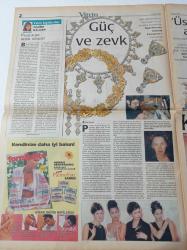 Milliyet Vitrin Gazetesi - 3 Nisan 1999 - Sayı 123 - Defne Joy Foster - Beyazıt Öztürk - İkinci Türk Pırlanta Mücevher Tasarım Yarışması - Valentino