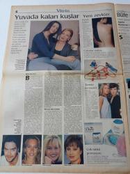 Milliyet Vitrin Gazetesi - 3 Nisan 1999 - Sayı 123 - Defne Joy Foster - Beyazıt Öztürk - İkinci Türk Pırlanta Mücevher Tasarım Yarışması - Valentino