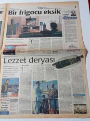 Milliyet Vitrin Gazetesi -24 Nisan 1999 - Sayı 126 - Pazarlığa Bayılıyor Nükhet Duru Fotoğrafı - Bu Duyduğun Doğanın Sesi - Evde Sinema Keyfi Bir Tek Frigo Eksik - Balık Ekmek Lezzet Demek