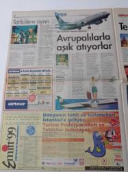 Milliyet Turizm Gazetesi - 15 Şubat 1999 - Emre Aşık İle Sevgilisi Aysun Kayacı'nın Bali Adası Önerisi - Kral Hüseyin Ve Prenses Nur - İstanbul Havayolları Genel Müdürü Safi Ergin - Arabistanlı Lawrence'in Mekanı Ürdün