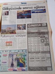 Milliyet Turizm Gazetesi - 15 Şubat 1999 - Emre Aşık İle Sevgilisi Aysun Kayacı'nın Bali Adası Önerisi - Kral Hüseyin Ve Prenses Nur - İstanbul Havayolları Genel Müdürü Safi Ergin - Arabistanlı Lawrence'in Mekanı Ürdün