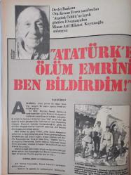 Yıllarboyu Tarih Dergisi - Mart 1981 - Çanakkale'de Mayınlar arasında bir yüzer şeytan ''Demirhisar'' - Selanik 1881 - Bir önderin savaşı -