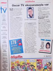 Oscar Tv Dergisi - 26 Eylül - 2 Ekim 1998 - Elif Dağdeviren - Aydan Burhan - Güner Ümit - Mustafa Sandal - Müslüm Gürses - Hilal Özdemir -