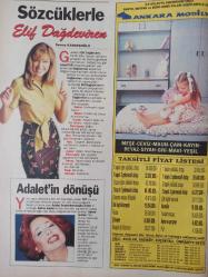 Oscar Tv Dergisi - 26 Eylül - 2 Ekim 1998 - Elif Dağdeviren - Aydan Burhan - Güner Ümit - Mustafa Sandal - Müslüm Gürses - Hilal Özdemir -