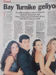 Oscar Tv Dergisi - 26 Eylül - 2 Ekim 1998 - Elif Dağdeviren - Aydan Burhan - Güner Ümit - Mustafa Sandal - Müslüm Gürses - Hilal Özdemir -