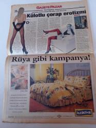Milliyet Gazete Pazar - 28 Mart 1999 - Sayı 112 - Külotlu Çorap Erotizmi - Ebru Şallı -  Tan Sağtürk - Şebnem Özinal - Tayfun Talipoğlu