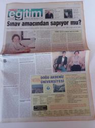 Milliyet Eğitim Gazetesi - 31 Mayıs 1999 - Yüksek Öğrenimde Rehberliği Tanıtma Ve Rehber Yetiştirme Vakfı Başkanı Nüket Atalay - Koç Üniversitesi'nde Liderlik Dersleri - Yeditepe Üniversitesi - Doğu Akdeniz Üniversitesi
