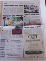 Milliyet Eğitim Gazetesi - 31 Mayıs 1999 - Yüksek Öğrenimde Rehberliği Tanıtma Ve Rehber Yetiştirme Vakfı Başkanı Nüket Atalay - Koç Üniversitesi'nde Liderlik Dersleri - Yeditepe Üniversitesi - Doğu Akdeniz Üniversitesi