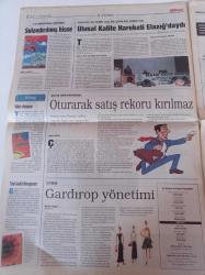 Milliyet İş Yaşamı Ve İnsan Kaynakları Gazetesi - 11 Temmuz 1999 - Sayı 136 - Pizza Hut'tan Gençlere Kariyer Fırsatı - EMPA'dan Shakespeare Ziyafeti - Mavi Yakalılara 5 Yıldızlı Eğitim