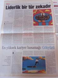 Milliyet İş Yaşamı Ve İnsan Kaynakları Gazetesi - 11 Temmuz 1999 - Sayı 136 - Pizza Hut'tan Gençlere Kariyer Fırsatı - EMPA'dan Shakespeare Ziyafeti - Mavi Yakalılara 5 Yıldızlı Eğitim