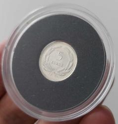 1949 YILI DARPHANE BASKISI ORİJİNAL GÜMÜŞ 5 KURUŞ ÇİL B1ŞŞ2 ÇOK NADİR