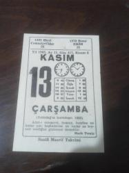 SAATLİ MAARİF TAKVİMİ TAKVİMİ 13 Kasım 1963 - DOĞUM GÜNÜ HEDİYESİ HEDİYELİK TAKVİM YAPRAĞI