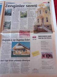Milliyet Gayrimenkul Gazetesi - 15 Haziran 2001 - Sayı 5 - Dansöz Asena'nın Muhteşem Terası - Kriz Kapalıçarşı'yı Da Vurdu - Plazalar Yine Gözde - Arazi Geliştirme Mesleği