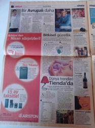 Milliyet Vitrin Gazetesi - 21 Nisan 2001 - Sayı 230 - Manken Dilek Serbest Ve Pınar Bulut Fotoğrafı - Erberk Ajan- Alışveriş Brookfiels Geldi - Boxer'lı Cazibe