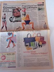 Milliyet Vitrin Gazetesi - 26 Mayıs 2001 - Sayı 235 - Nestle'den Faydalı Bir Eser Yoco - Ülker Fidella - Manken Şennur Şafak -  Olivium Outlet