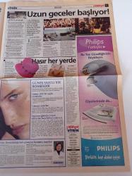 Milliyet Vitrin Gazetesi - 26 Mayıs 2001 - Sayı 235 - Nestle'den Faydalı Bir Eser Yoco - Ülker Fidella - Manken Şennur Şafak -  Olivium Outlet