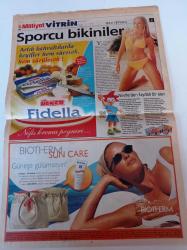 Milliyet Vitrin Gazetesi - 26 Mayıs 2001 - Sayı 235 - Nestle'den Faydalı Bir Eser Yoco - Ülker Fidella - Manken Şennur Şafak -  Olivium Outlet